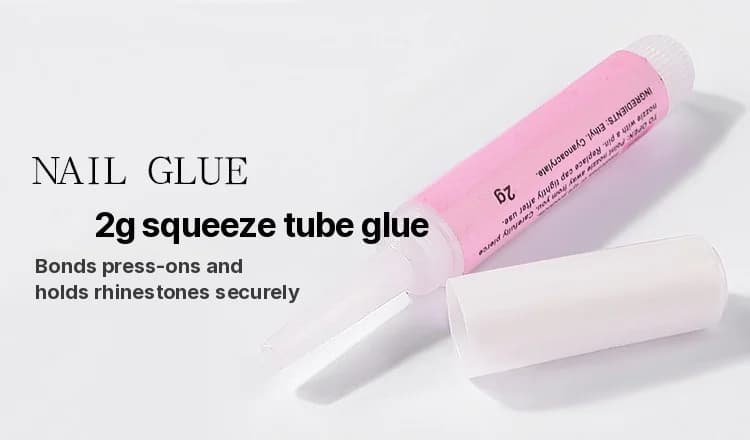 1g neglelim for kunstige negler og rhinstener